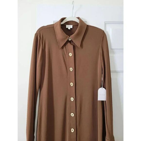 Song of style alice midi dress in chocolate brown Large NWT - Picture 5 of 12